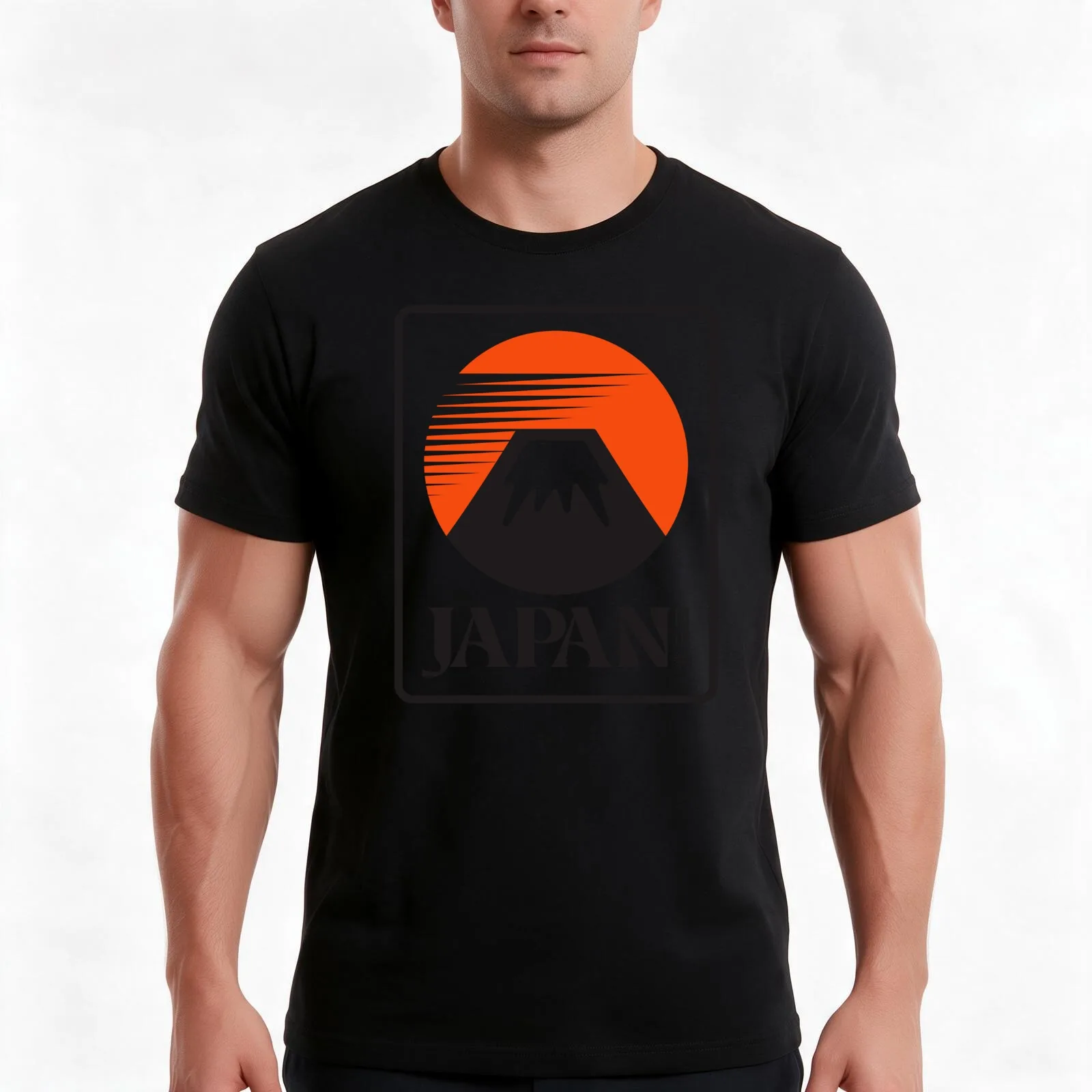 Mt. Fuji Dawn – A Modern Tribute T-Shirt, Summer Casual Cotton Tee, Oversized Streetwear Tops, Vintage Graphic Print