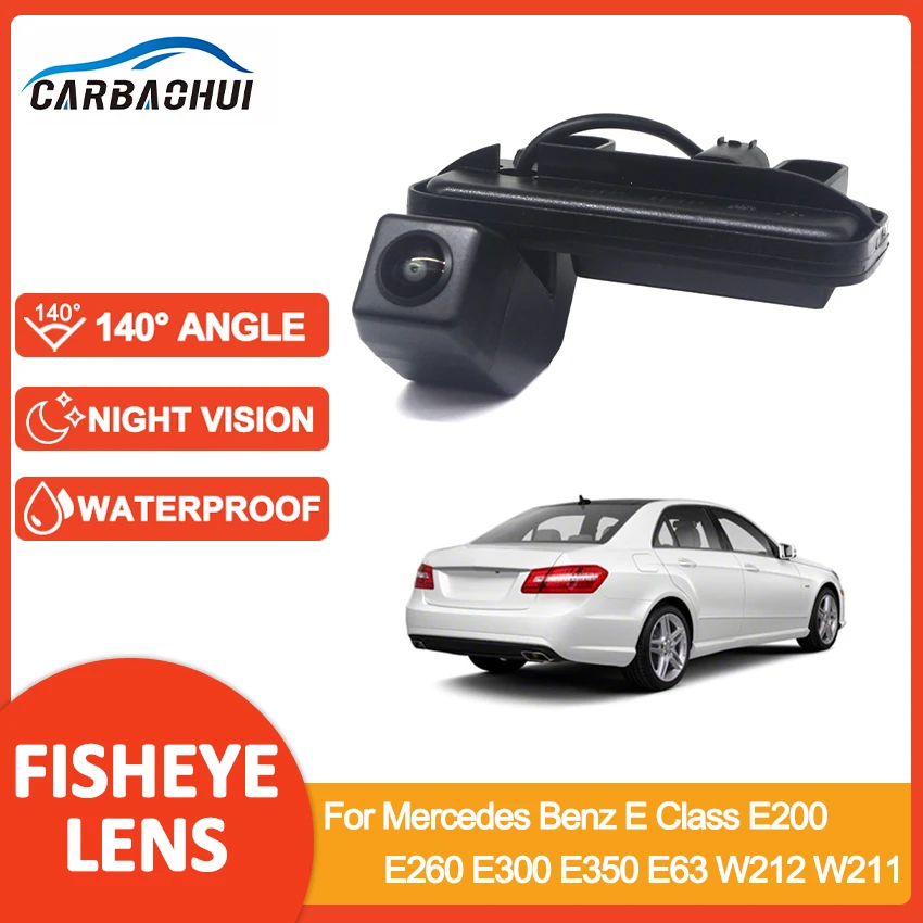 HD CCD Waterproof Trunk Handle Rear View Camera Back Up Reverse CAM For Mercedes Benz E Class E200 E260 E300 E350 E63 W212 W211