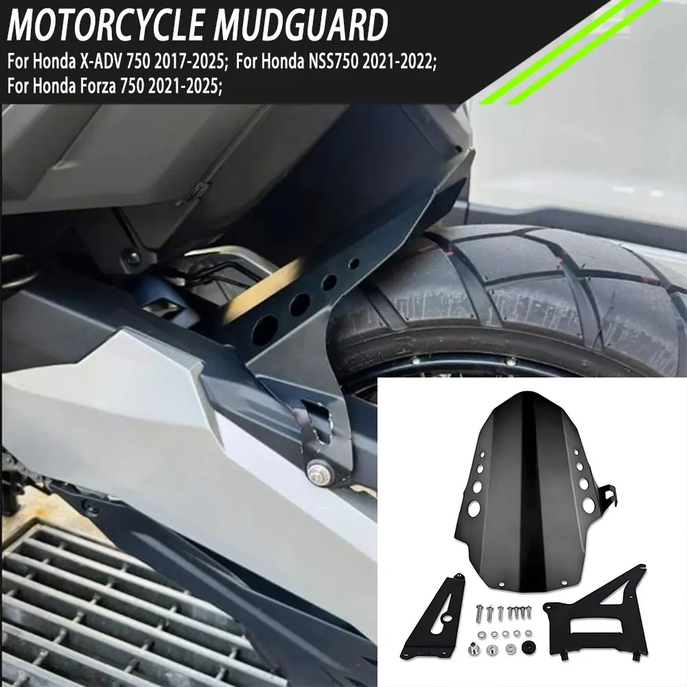 

Motorcycle Accessorie CNC Aluminum Wheel Protector Cover Mudguard Hugger Rear Splash Fender For Honda X-ADV 750 NSS750 Forza 750