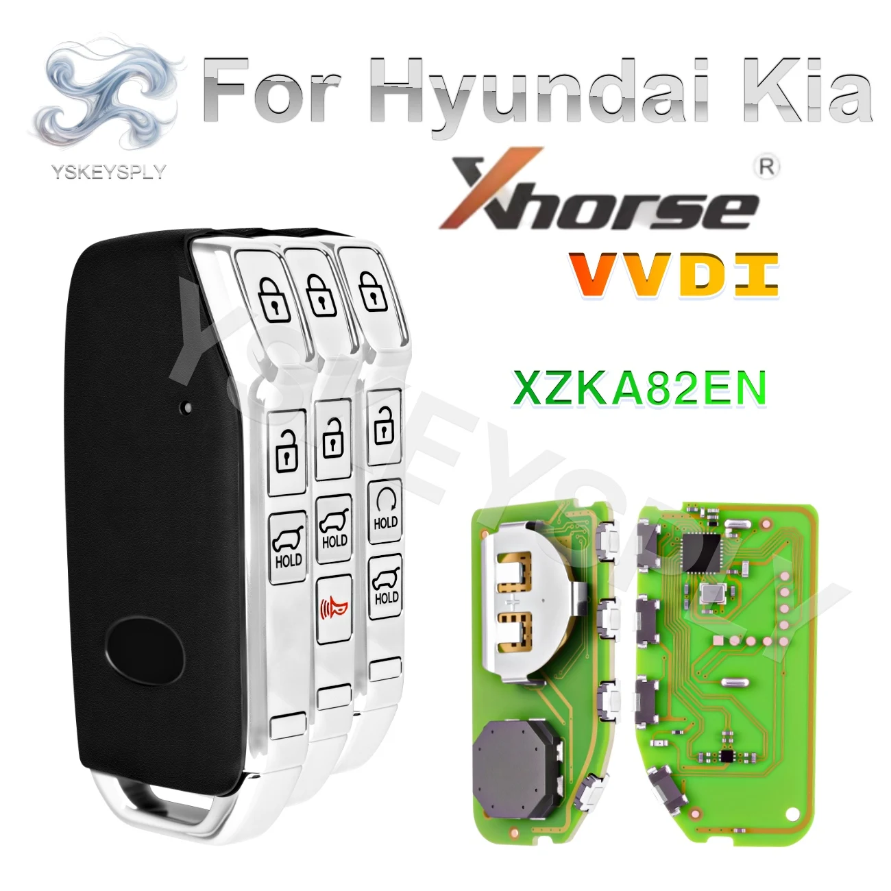 For KIA Hyundai Sportage Niro K7 K5 Xhorse VVDI XZKA82EN Universal Smart Key PCB Global Version 47 4A 8A Chip