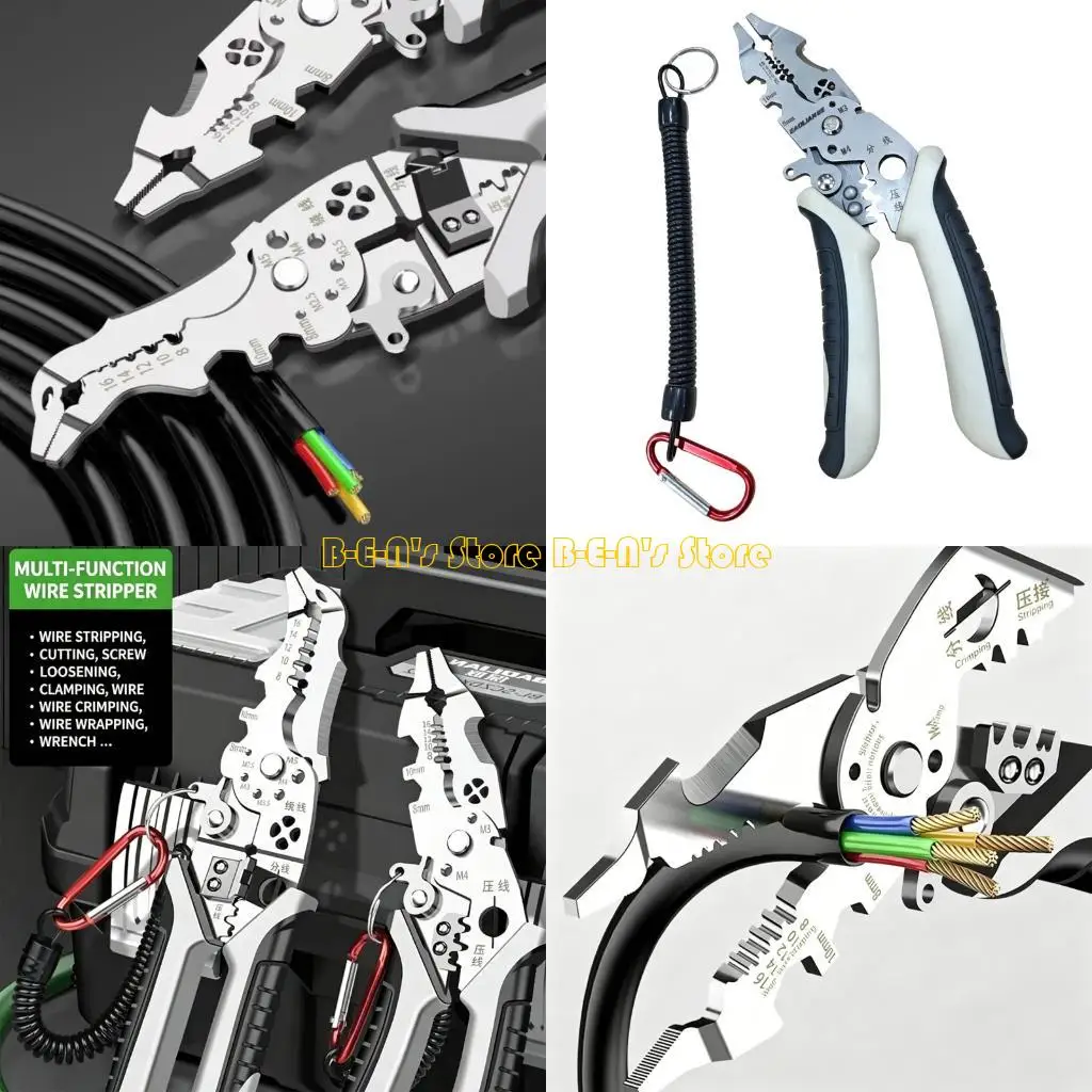Y1AD Multifunction Wire Stripper Electricians Cable Wire Pliers Cutting Scissors