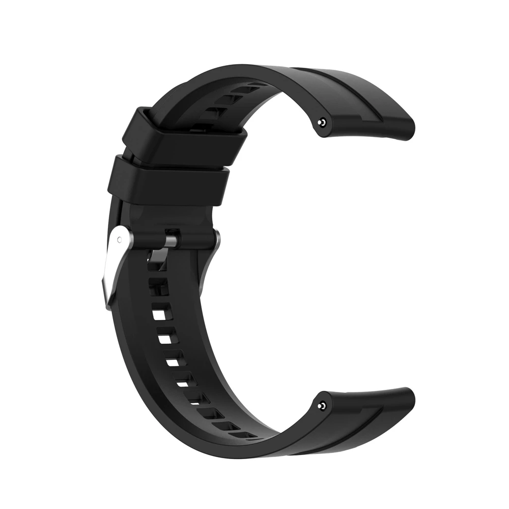 

Universal 22mm silicone silver buckle strap, suitable for multi-brand smart watches, durable and comfortable