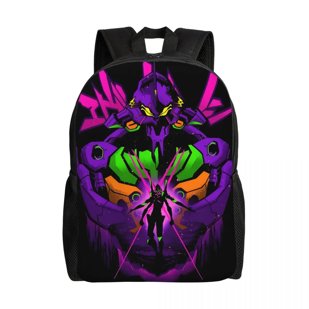 

Индивидуальные рюкзаки с изображением E-Evangeliones Animes Comic для мужчин и женщин, студентов колледжей и школ, сумка для книг, вмещает 15-дюймовый ноутбук, сумки для фильмов