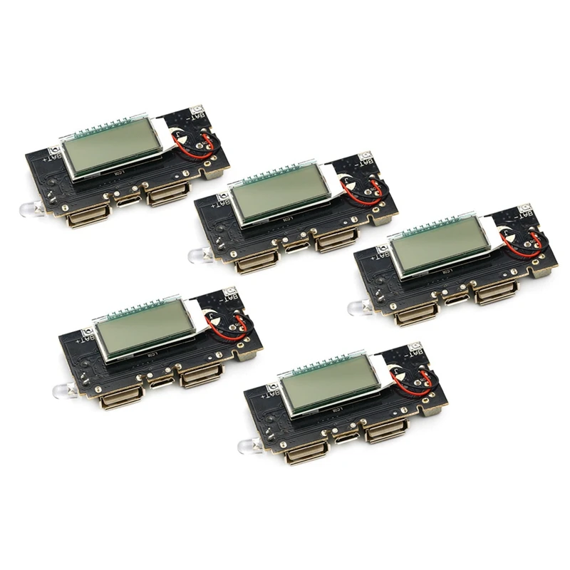 

5 шт. модуль питания двойной USB 5 В 1 А 2,1 А мобильный модуль питания повышающий модуль с дисплеем модуль зарядной платы-AU32