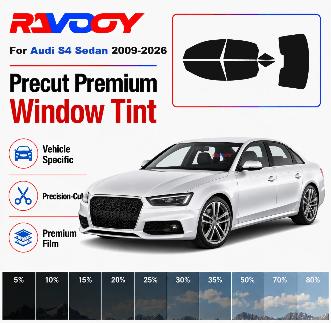 premium-precut-window-tint-kit-front-rear-windows-rear-windshield-for-audi-s4-sedan-2009-2026-complete-set-nano-ceramic-film