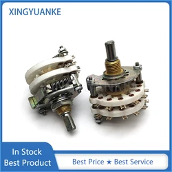 1PCS KCZ Medium Ceramic Rotary Band Switch Channel Selector 2 Deck 2 Pole 6 7 8 9 10 11 Position 2P6T 2P7T 2P8T 2P9T 2P10T 2P11T