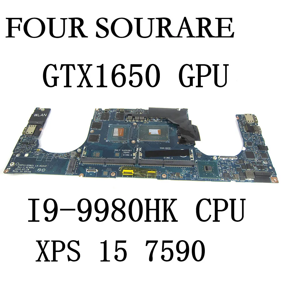 For Dell XPS 15 7590 Laptop Motherboard with I9-9980HK CPU and