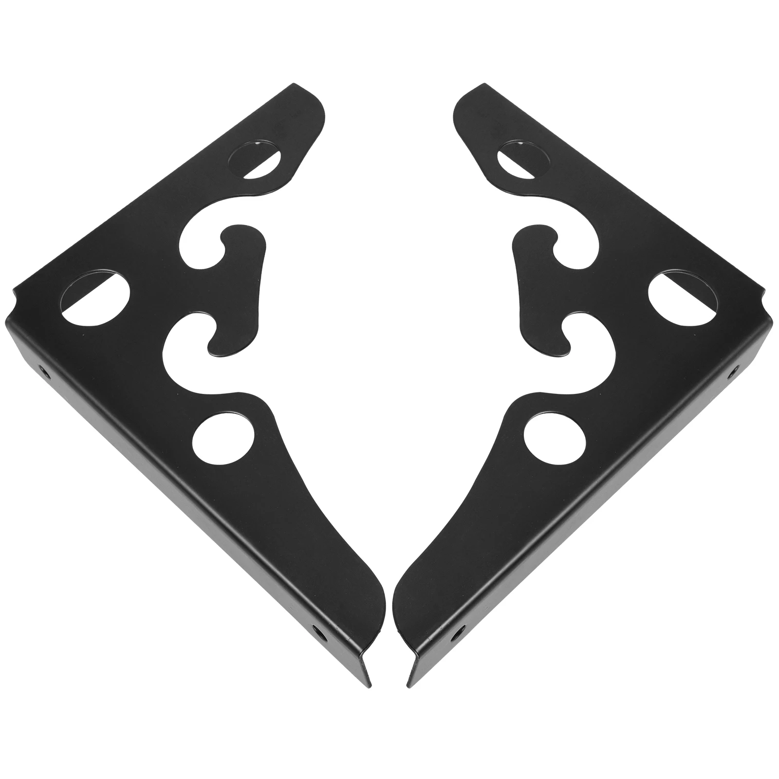 

2pcs Triangular Heavy Duty Metal Corner Support For Wall Shelves Kitchen Bookshelf Exhibition Stand Heavy Duty Household Shelf