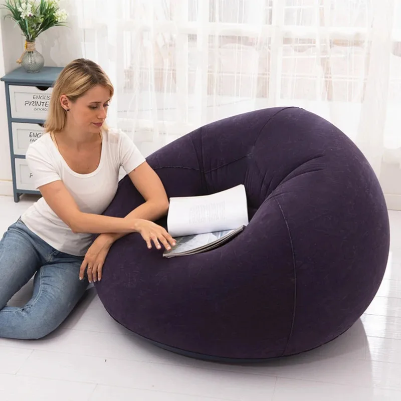 Sillones Inflables Grandes y Cómodos, Asientos Tipo Puff de PVC, Sofás Tipo Puff, Puf, Sofá Tatami, Suministros para Sala de Estar, Camping al Aire Libre