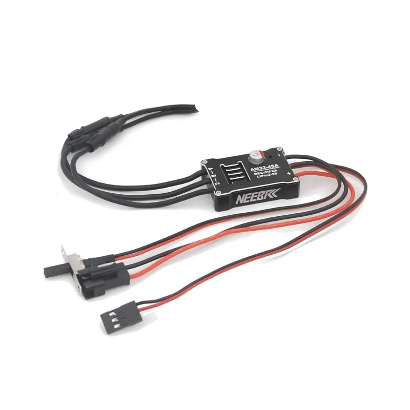 Best-NEEBRC AM32 45A Waterproof ESC 2-3S Brushless Electronic Speed Controller For RC Car 5V/2A BEC For 1/12 1/18 RC Car
