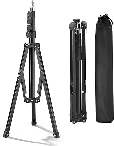 

WELLMAKING Light Stand, 72 inches led Light Stand Reverse Folding Light Tripod for Photography, Portable Light Tripod, Reflector