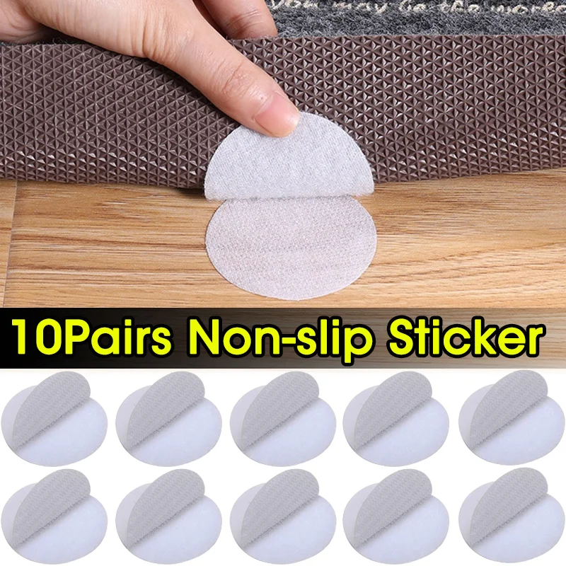 10Pairs Anti-slip Bed Mattress Holder Selfadhesive Sofa Cushion Blankets Holder Fixing Universal Patch Home Grippers Clip Holder