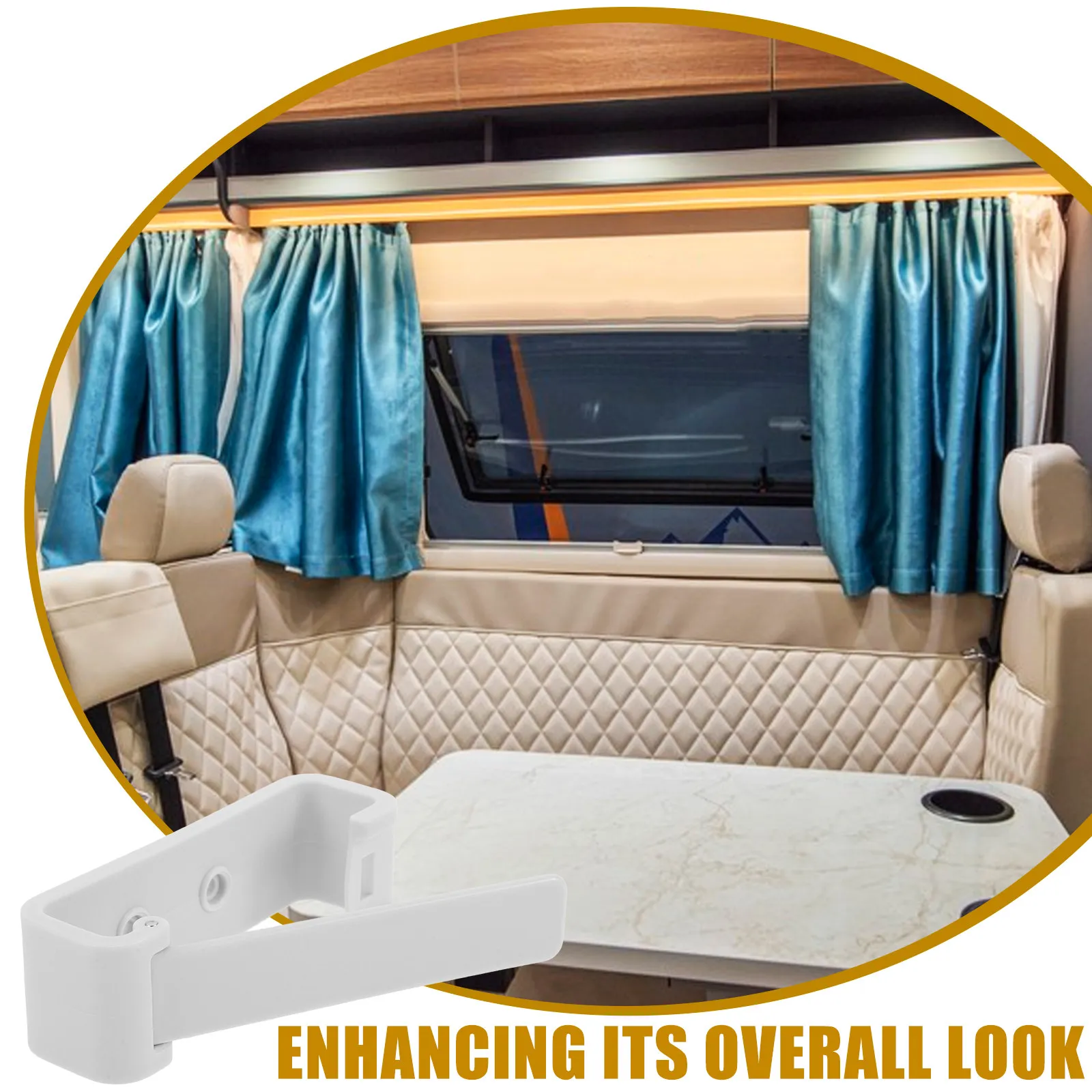 Rv Curtain Tie Back White Plastic Holder Secure Window Covering Clips for Camper Rv Interior Curtain Accessories Drapes Retainer