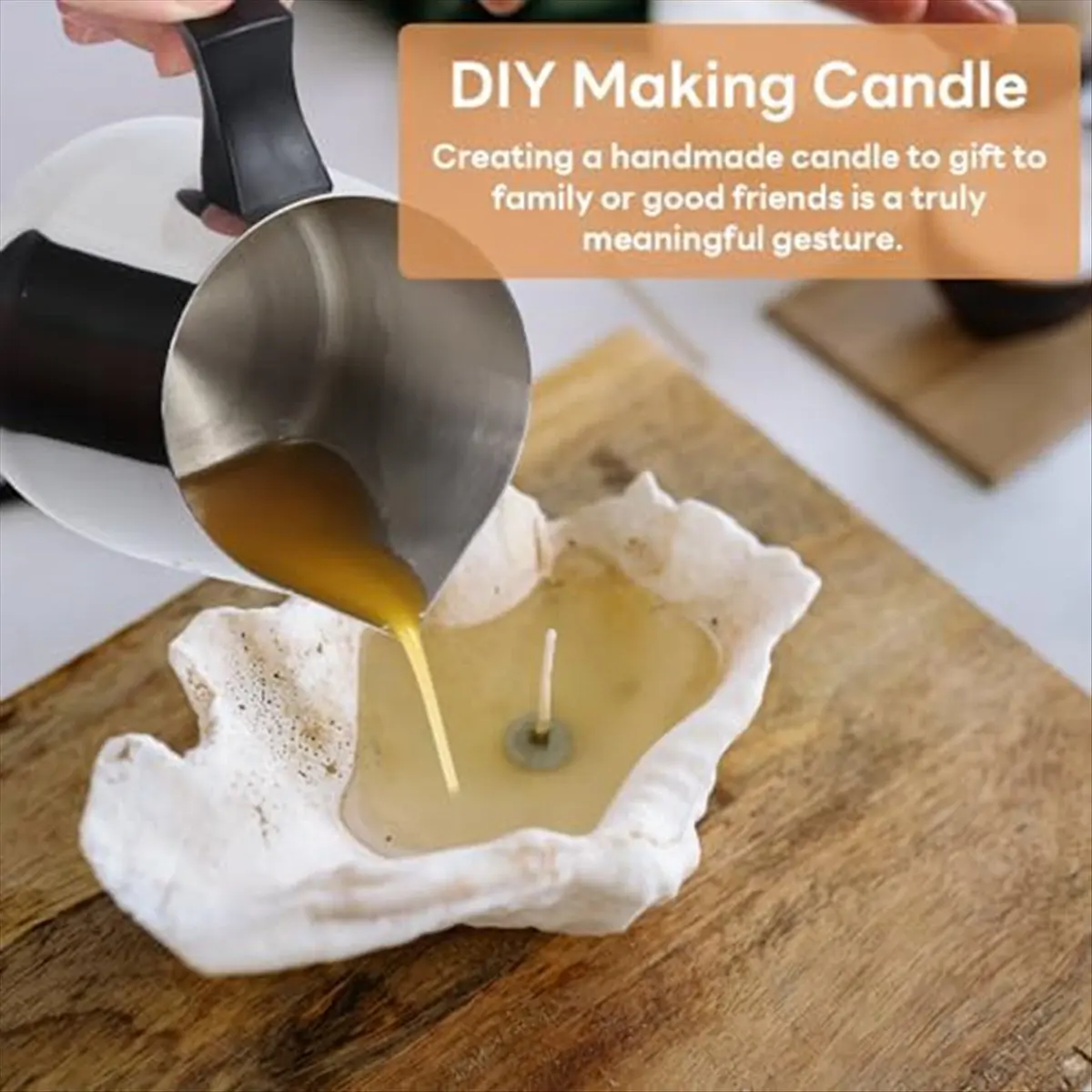 X10A Candle Pouring Pot, 32 Oz Wax Melting Pot, 900Ml Candle Pouring Pitcher, Stainless-Steel Candle Making Kit