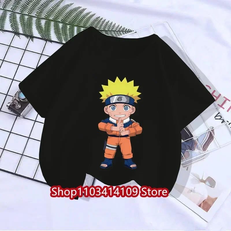 

Children T-Shirt Kawaii T Shirt Uzumaki Cartoon Anime Narutos Tshirt Kids Casual Clothes Tee Shirt Girl Boy Fashion Y2K Teen Top