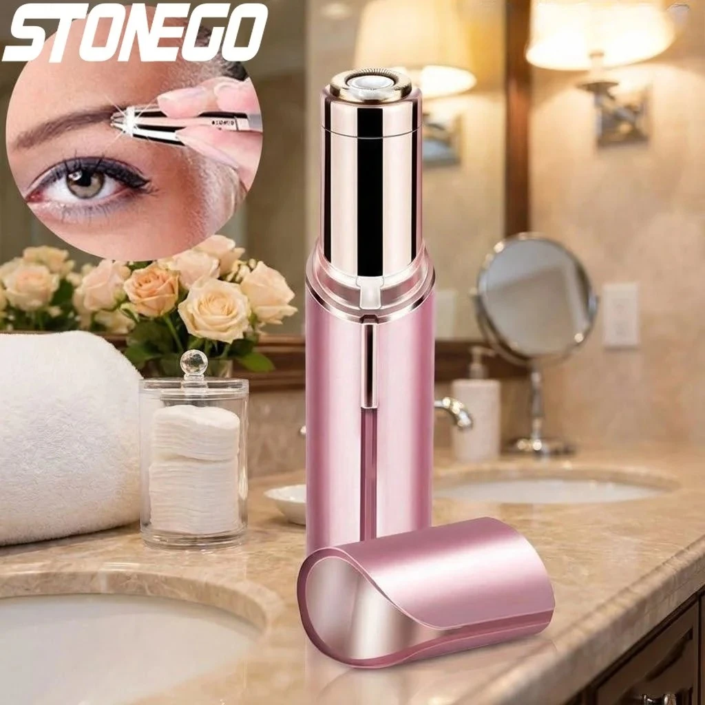 

Портативная мини-электрическая бритва для бровей, эпилятор для лица для женщин, компактный, удобный в переноске, косметический инструмент