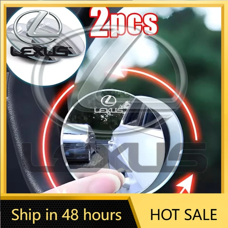 

2026 Hot Interior Stickers Car Rearview Mirror 360° Small Round Mirror Auto Accessories For Lexus IS250 IS200 CT200h GS300 LS430