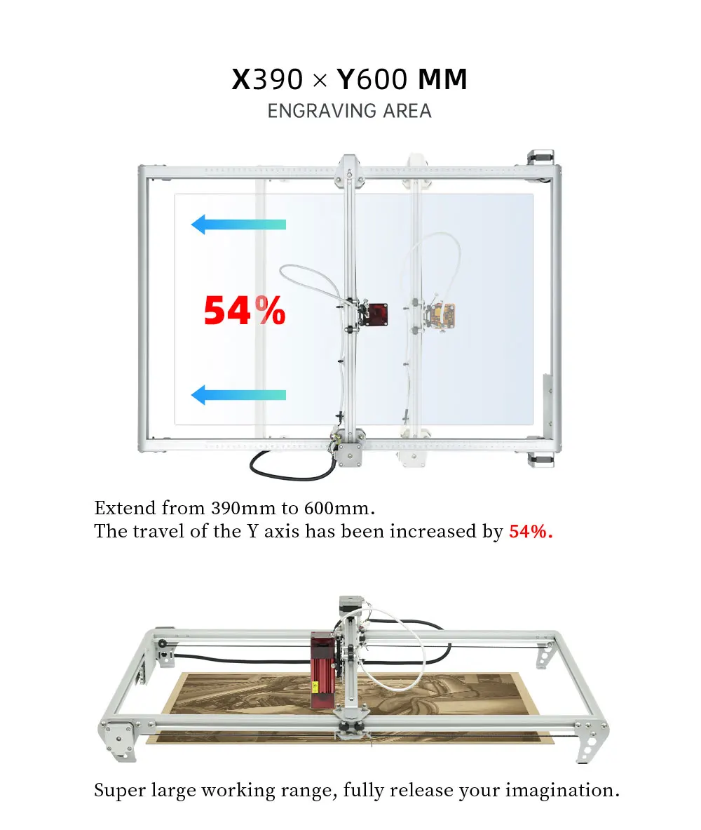 Extension Kit for Aufero Laser Engraving Machine