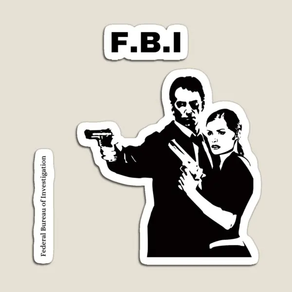 Federal Bureau Of Investigation F B I  Magnet Refrigerator Holder Toy  Funny Decor Kids Home Cute Stickers Children Baby