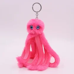 Cute Octopus Plush Toy Key Chain Stuffed Animals Doll Kawaii Keychain Women Bag / Car Plush Keyring Pendant Accessories Girls