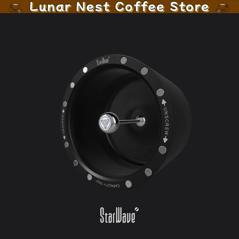 New Starwave Magnetic Coffee Powder Canister For Comandante C40 Mk4 Grinder Hopper Catch Cup Receiver Durable Aluminum Storage