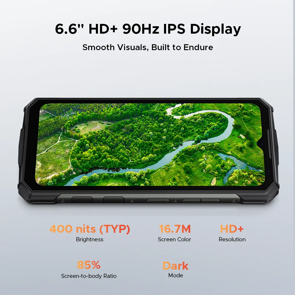 두지 파이어 7 5G 러기드 폰 제미니 AI 13000mAh 배터리 6.6인치 디스플레이 64MP 카메라 디멘시티 6300 안드로이드 15 스마트폰 NFC