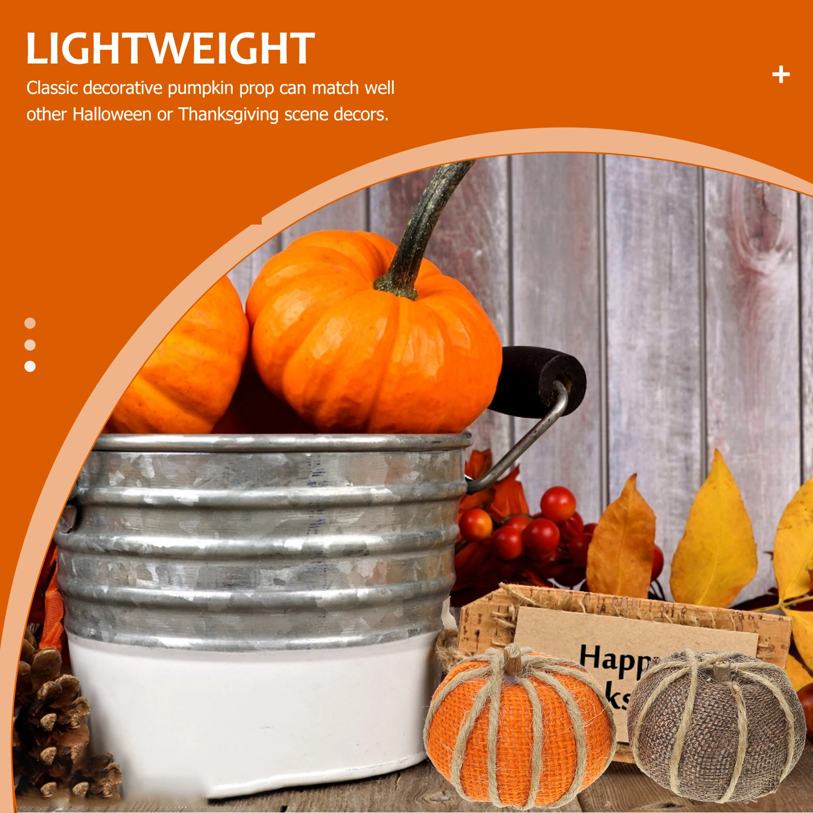 

8pcs Foams Pumpkin Decorative Props Artificial Halloween Pumpkins Thanksgiving Party Decoration Fall Home Decor Simulated