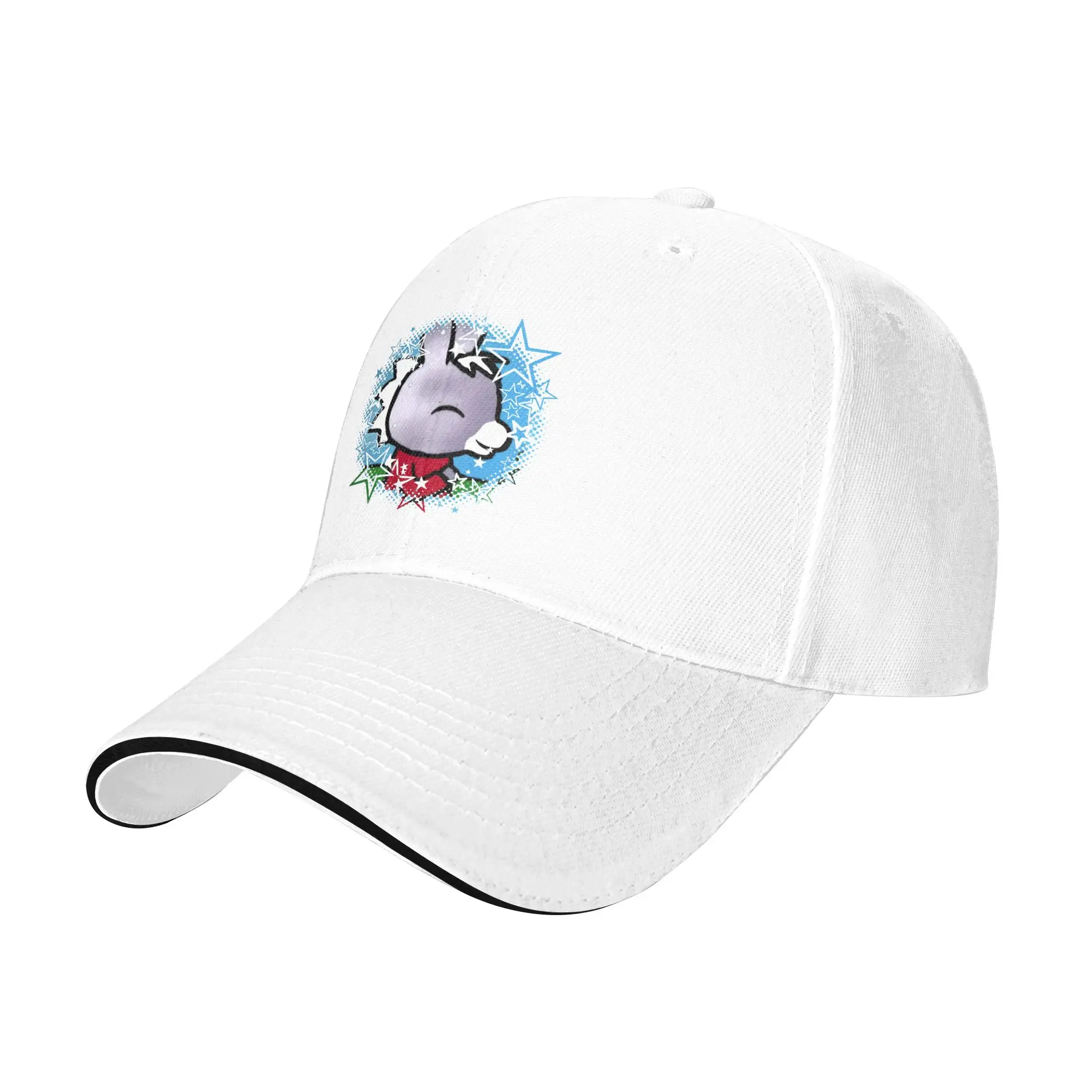 Trotroes Cute Donkey Cartoon Sandwich Caps Unisex Hip-Hop Baseball Learning Adventure Breathable Sun Caps All seasons Hat Adult