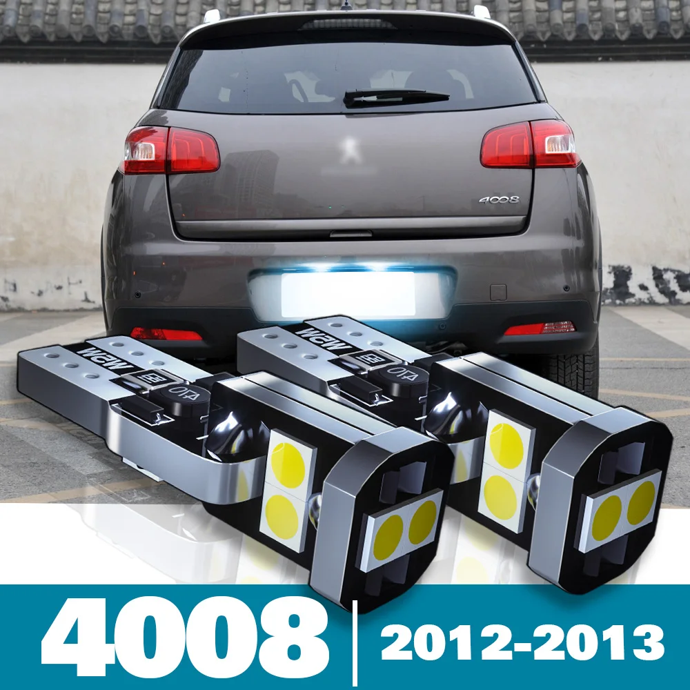 

2pcs LED License Plate Light For Peugeot 4008 Accessories 2012 2013