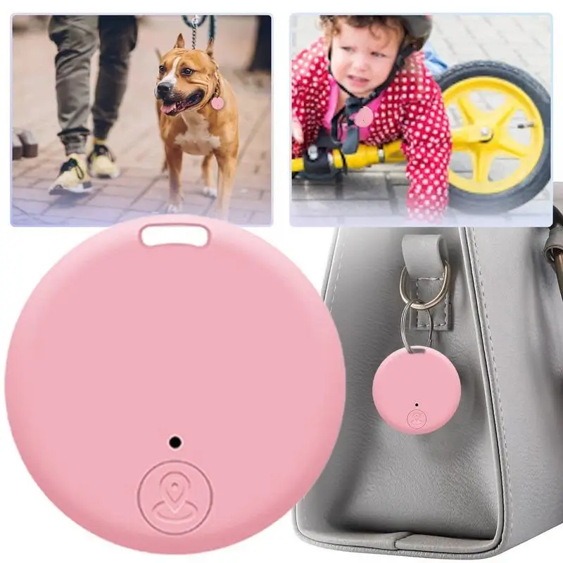 Mini traqueur GPS mobile Bluetooth 5.0, dispositif anti-perte, rond, animal de compagnie, enfants, sac, portefeuille, suivi, recherche intelligente, localisateur