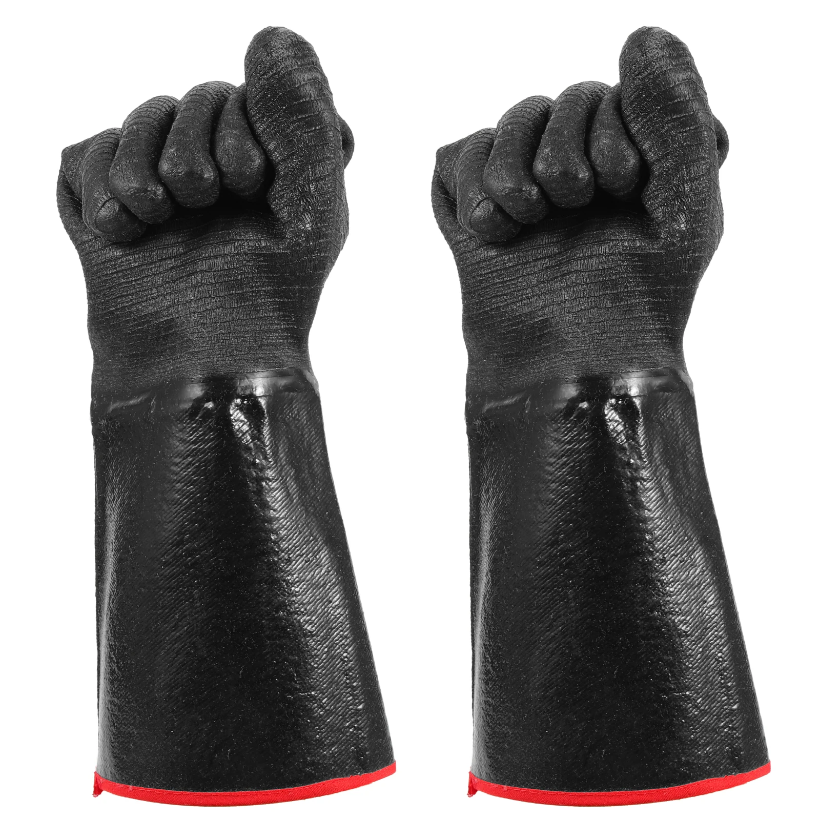 

Heat Resistant Gloves 14 Inch Thin Size Chloroprene H Protectors for Kitchen BBQ Oven Fireproof Insulation Skid Cutting