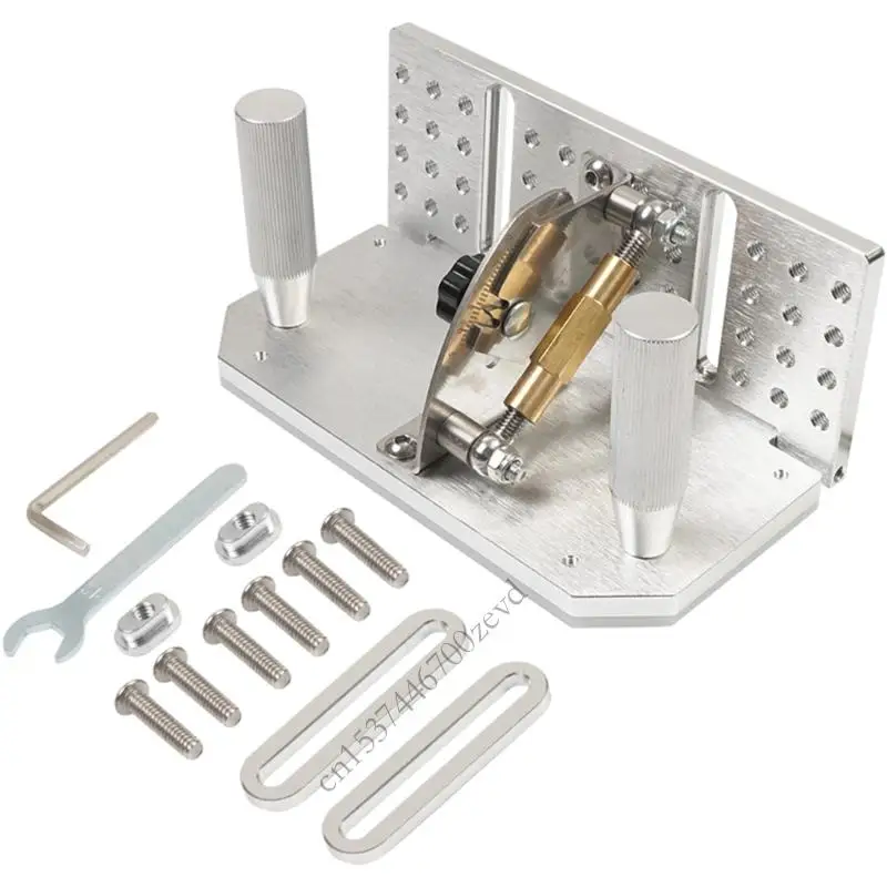 

Belt Grinder Cutter Jig Long Sharpening Locator Adjustable Angled -5°-25° Belt Cutter Sharpener Jig with Double Press Plate P9YB