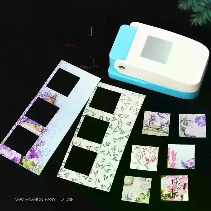 

Rectangle Postage Stamp Punch Lever Action Craft Punch For Paper Crafting Scrapbooking Various Materials Punching Tool