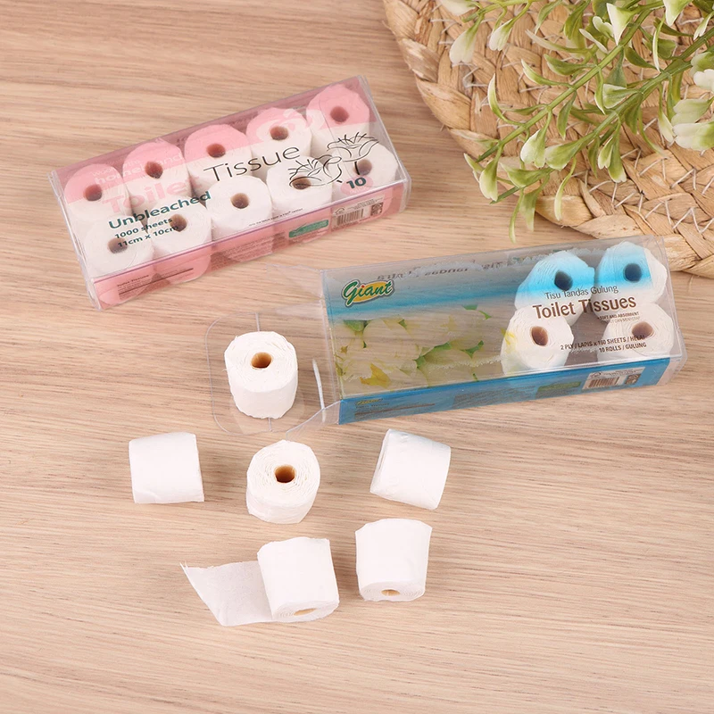 Dollhouse Miniature Paper Towel Roll Model Roll Of Tissue Dolls House Toy Kids Play Toys