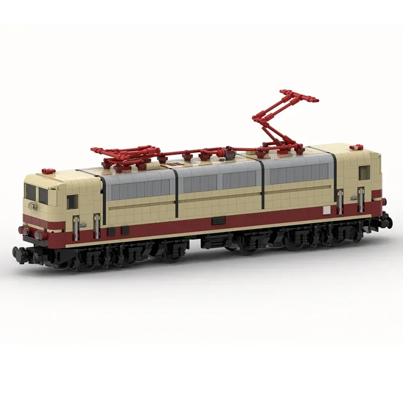 Stadt High-Speed Zug Modell Moc Gebäude Ziegel DB-Baureihe Zug Technologie Modulare Blöcke Geschenk Weihnachten Spielzeug DIY Sets montage