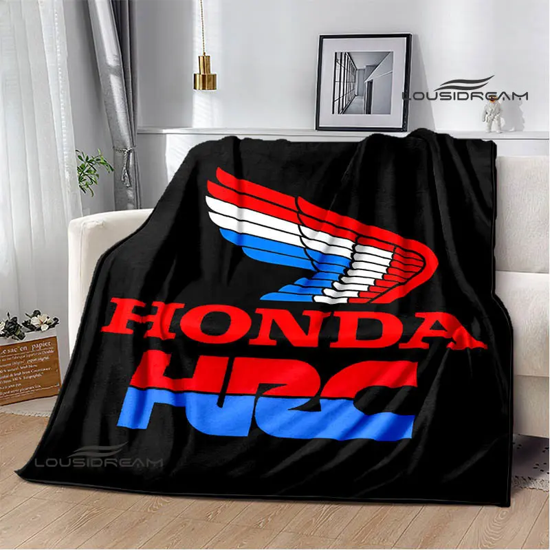 

HRC-HONDA motorcycle printed blanket Warm blanket Flange blanket Soft and comfortable blanket Home travel blanket Birthday Gift