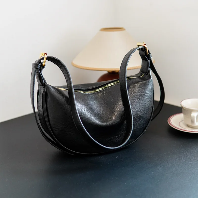 

Crossbody Bags for Women Large Capacity Luxury Handbags Solid Soft Shoulder Bags Female Casual Travel Hobos Bag Vintage Sac New