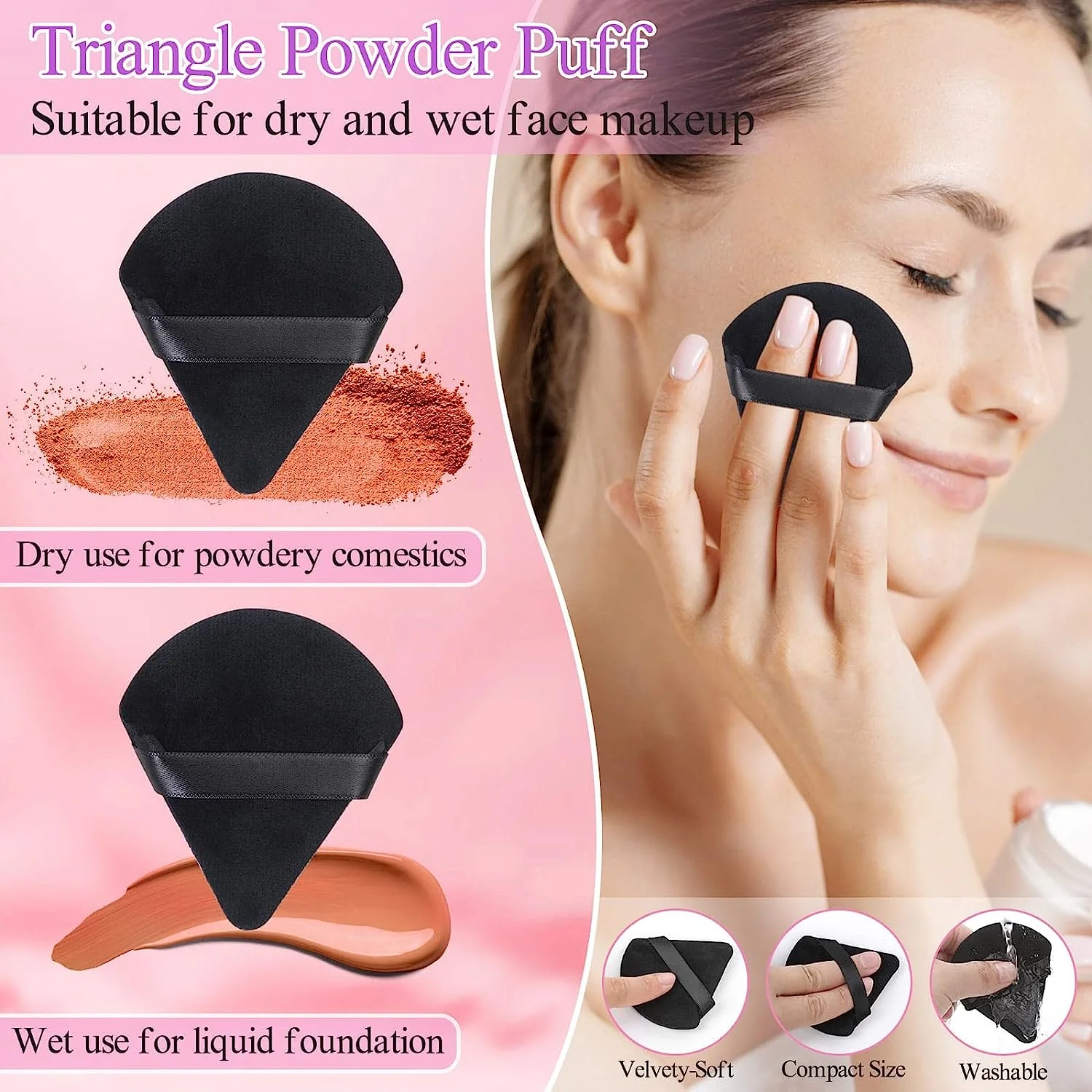 248  pcs disposable makeup tool suits, with triangular makeup puff, mascara stick, lip brush, eyeliner brushing makeup set