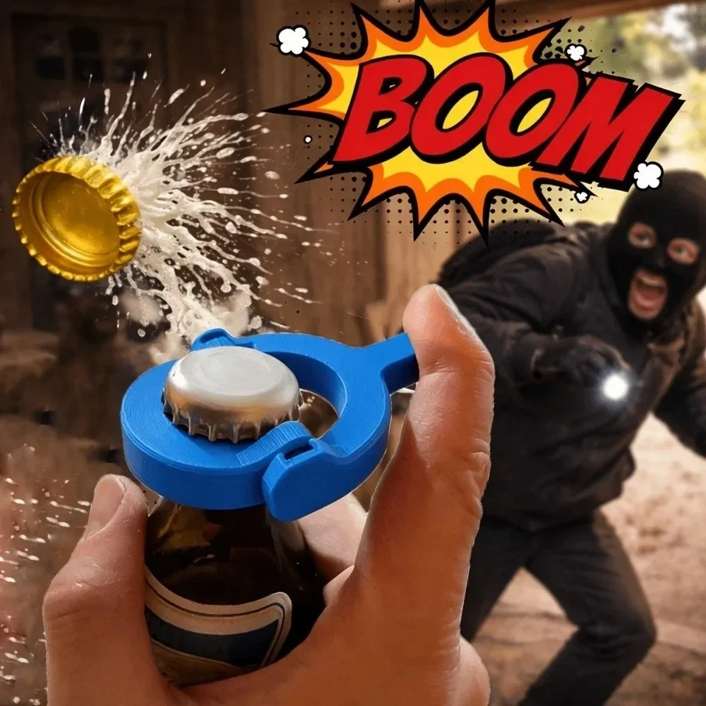 Bottle Opener Rotundity Bottle Cap Open Kitchen Tools 3D Printed Cap Opener Labor-Saving Rotary Bottle Opener Bar Use