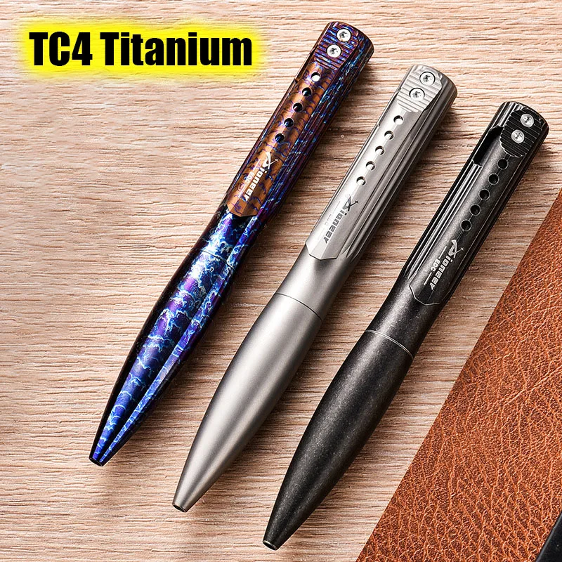 Portátil Titanium Bolt Descompressão Assinatura Pen Colorido Auto-defesa Edc Tactical Pen Pioneer Personaliza Novo