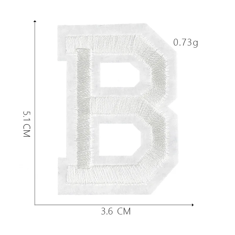 Aufnäher zum Aufbügeln, Buchstaben, weiß, für Kleidung, Parche Bordado, Kinder, zum Nähen, bestickt, Nas Vendki, thermoadhäsiver Designer-Mochila, DIY-Baby – Detail 8