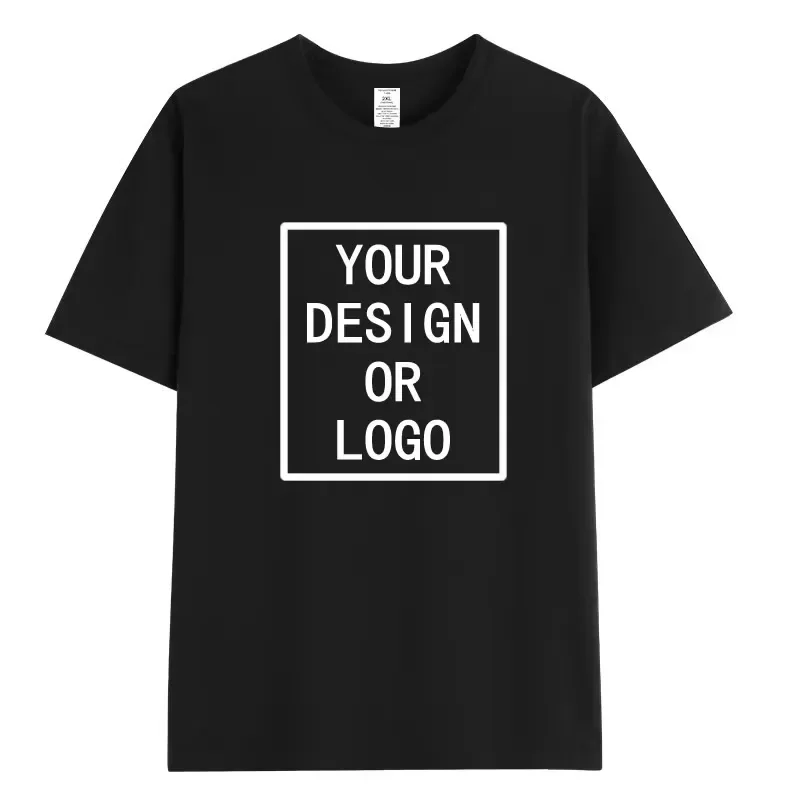 2026 Custom Cotton T-Shirt for Men and Women Featuring Personalized Design Space Where You Can Add Your Own Text or Graphic
