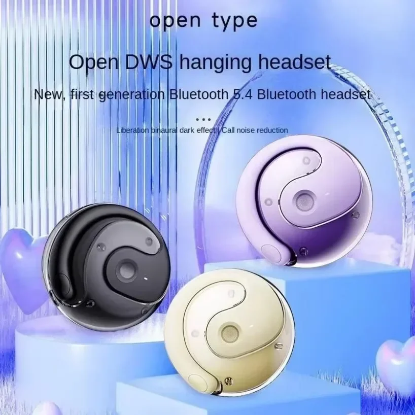 TWS Headphones Bone Conduction Earphone Open Ear Sports Bluetooth Headphones Wireless Earbuds With Noise Cancellation