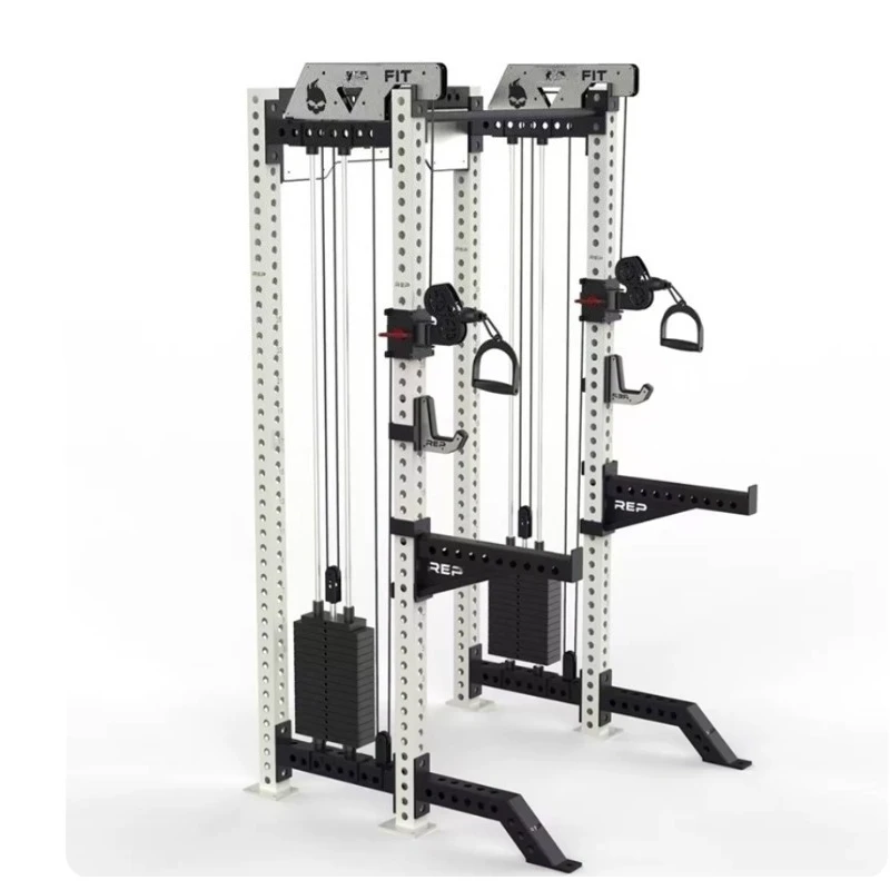 Equipo de Gimnasio, Rack de Entrenamiento Multifuncional, Máquina Integrada para Sentadillas Profundas y Press de Banca