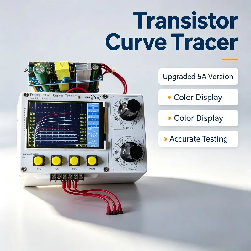 Transistor Curve Tracer High Current Test Instrument For Triode FET Parameter Testing Equipment 5A
