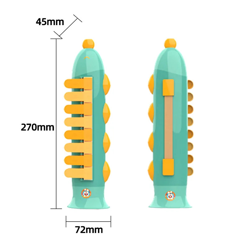 Dr. Rabbit Children's Cartoon Mouth Organ Musical Instrument Music Enlightenment Kindergarten Children's Performance Small Fish Mouth Organ
