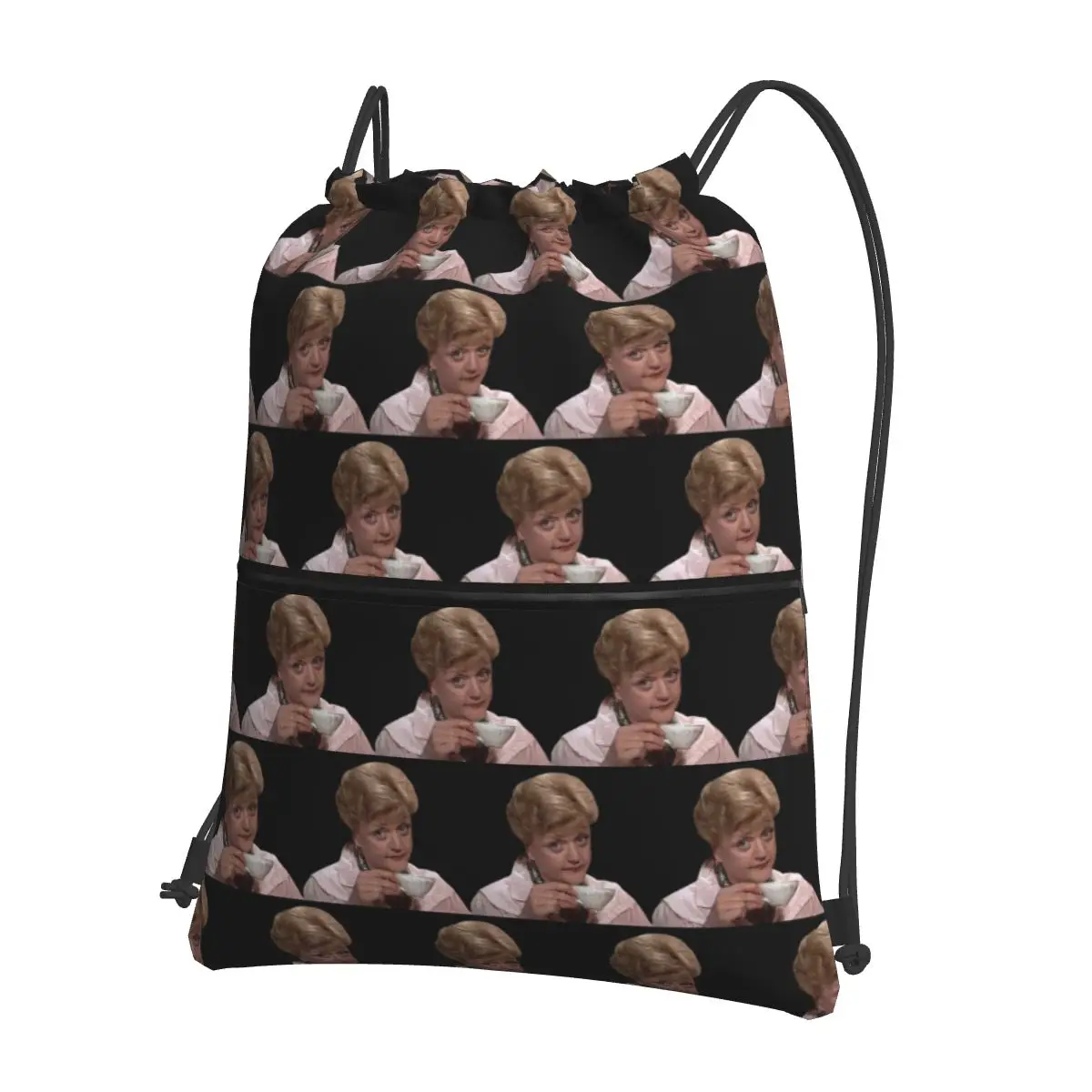 

Jessica Fletcher Judging Murder She Wrote Backpacks Casual Drawstring Bags Shoes Bag Book Bags for Travel Students
