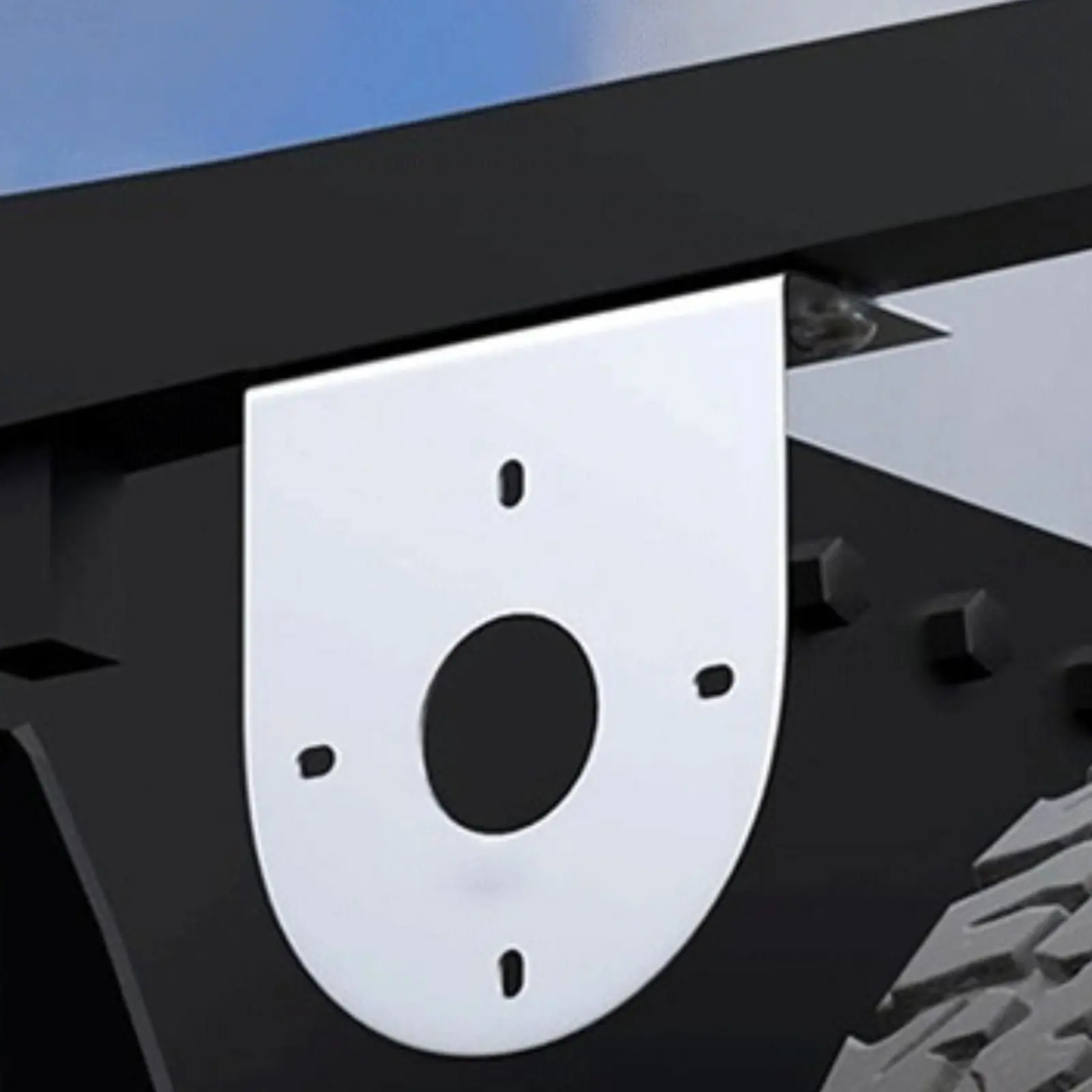 4 Pieces L-Shaped LED Bracket Rounded Base Plate Stainless Steel Light Bracket Stainless Steel Light Clamp Silver Finish