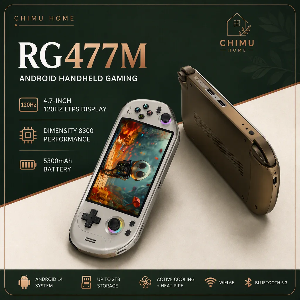 Gaming Consoles - 【CHIMU HOME】RG477M 안드로이드 게이밍 휴대용 콘솔