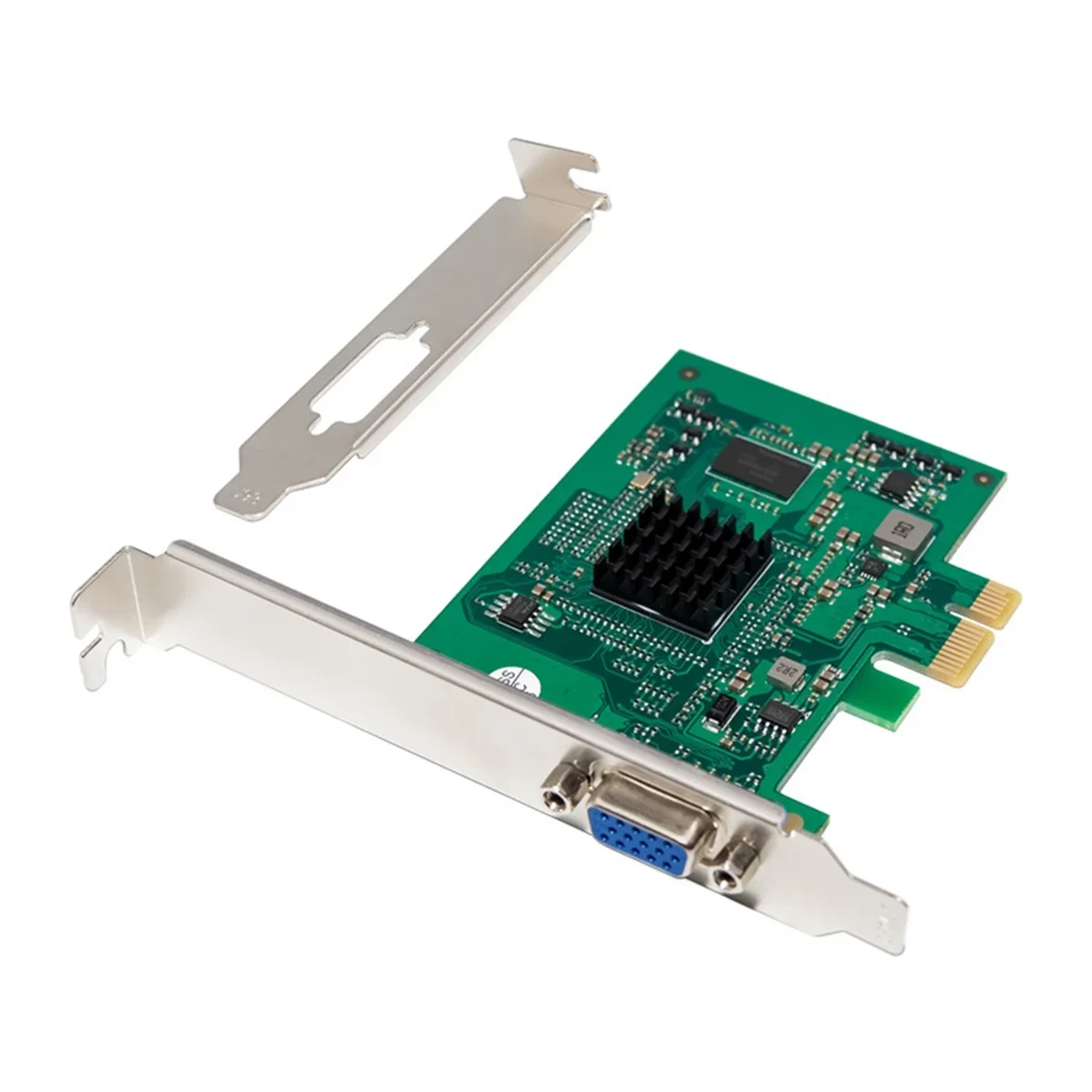 SmCpN165R Super ST425 PCIe X1 AST2400 2K VGA Graphics Card 1920 X1200 32bpp@60Hz For Win10/Win 11 32/64 PCIE Expansion Card Adap